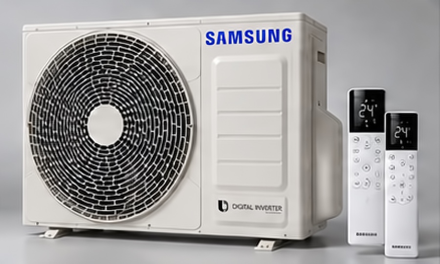 Unità esterna Samsung Digital Inverter con due telecomandi